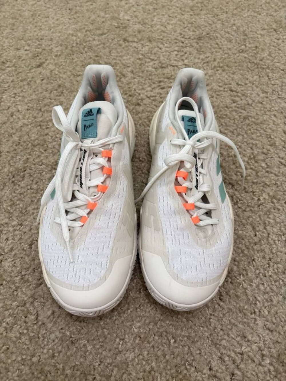 adidas Barricade Parley Women's US 7.5 EU 39 1/3 White Used Tennis